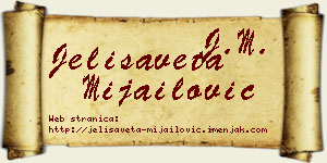 Jelisaveta Mijailović vizit kartica